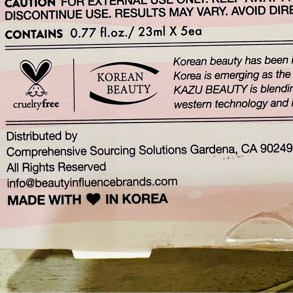 Kazu Korean Beauty Facial Sheet Mask Set - Picture 9 of 11